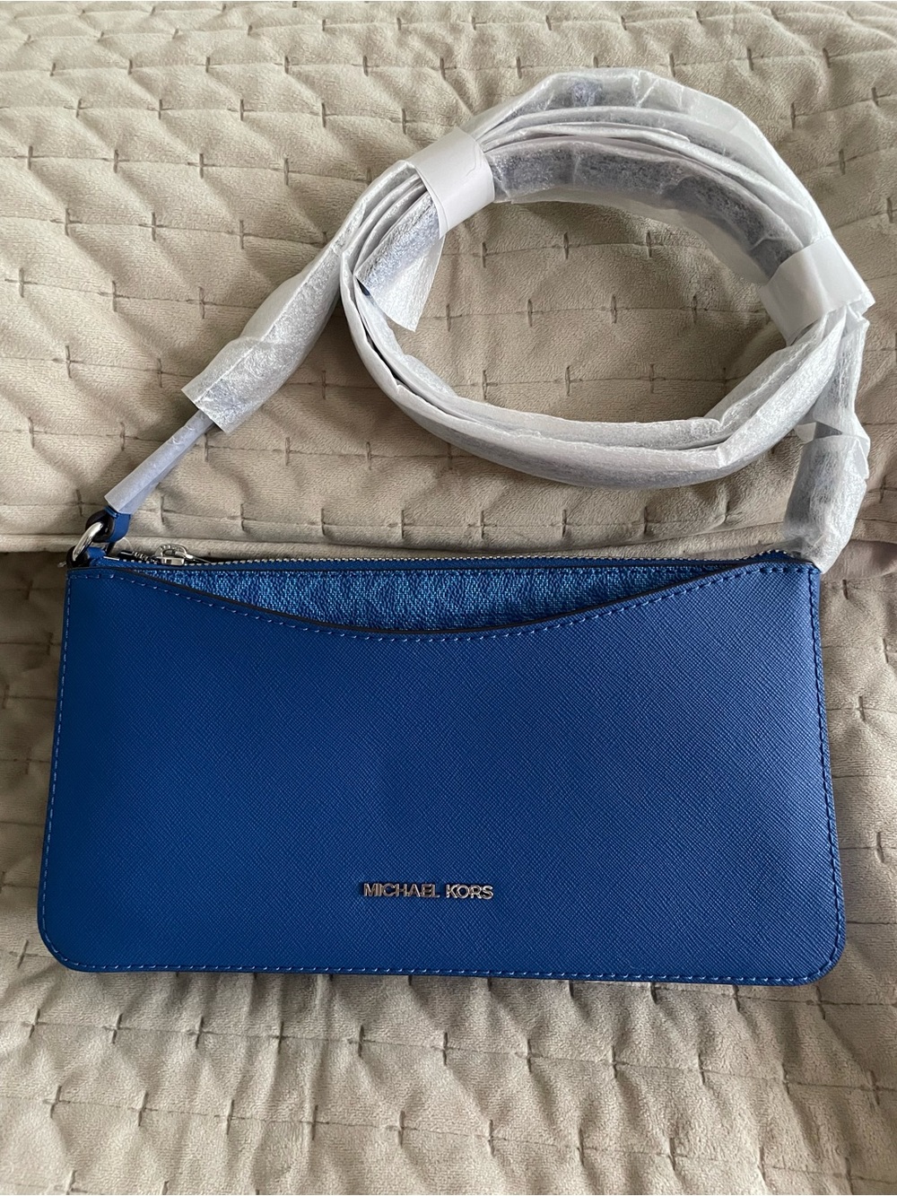 Michael Kors Royal Blue Leather Crossbody bag
